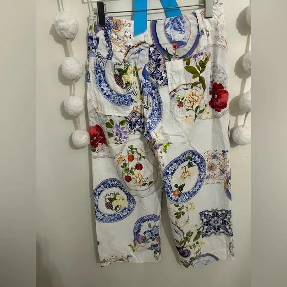 Anthropologie The Colette Wide Leg Cropped Pants by Maeve - Picture 3 of 13